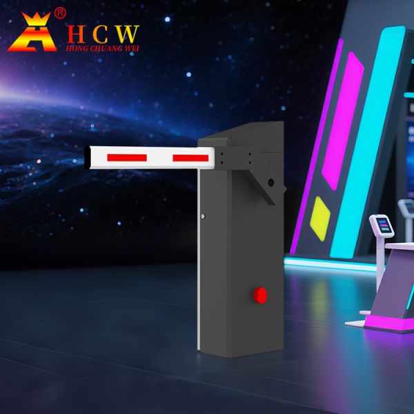 Quality HCW Automatic Parking Barrier Gate with 2m Straight Rod and 200W DC Servo Motor for Vehicle Access Control wholesale