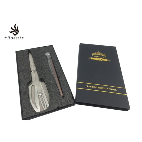 Non-Toxic Stainless Steel Flexible Eyebrow Microblading Tool Golden Ratio / Mean