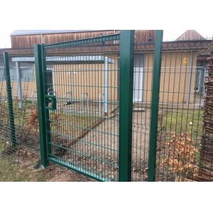 HGMT Round Post 3D Mesh Metal Garden Fence Gate
