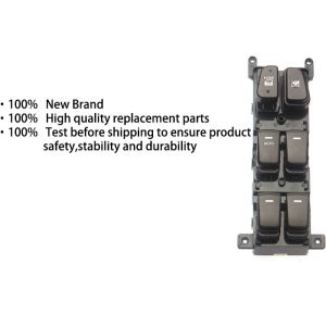 Auto Power window switch Front Left with key for Hyundai sonata four door with
