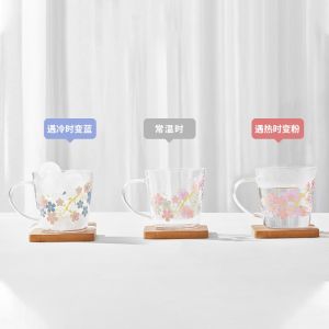 China Personalized Glass Drinkware color changing glass cup for Any Occasion on sale