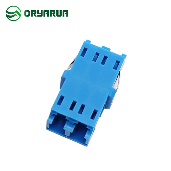 Quality Flangeless Duplex LC Optical Fiber Adapter Welded Shape With Window wholesale