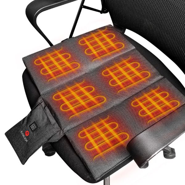 Quality USB Rechargeable Waterproof Heated Seat Cushion 5V Portable Car Heated Seat Pads with 3 Temperature Settings wholesale