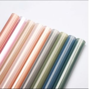 China High Transparency Colored Glass Paper for Christmas , Waterproof Flower Wrapping Paper with Coating on sale