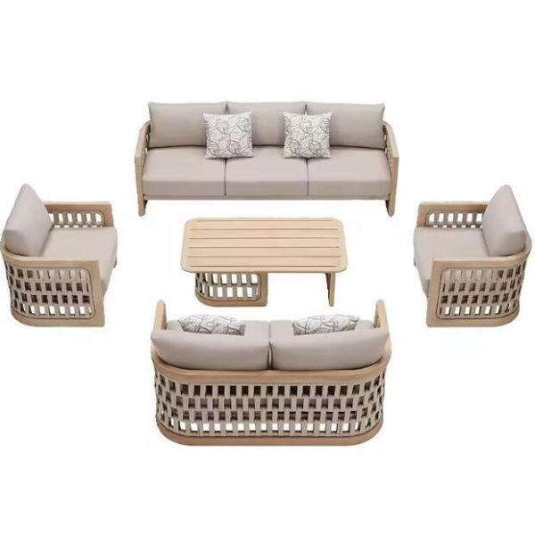 Quality Hot Sale Outdoor Sofa With Aluminum Materials And Rope wholesale