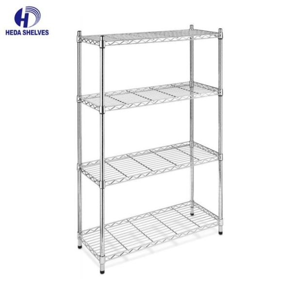 Quality Storage Shelf Metal Wire Shelving Unit With Wheels Chrome Plated  36 X 24 X 72 wholesale