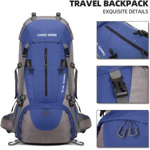 Outdoor Lightweight Hiking Backpack Tear Resistant With Large Storage Capacity