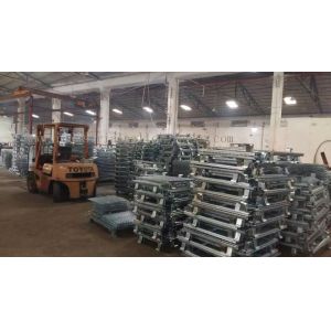 Stackable Convenient Wire Mesh Container Unload Wire Container Storage Cages