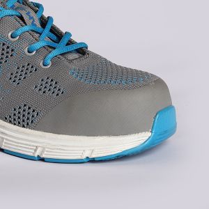 Comfortable OEM Fly Knit Safety Shoes Lining Air Mesh Tongue Nylon Fabric Gusset