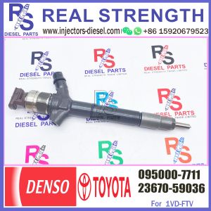 Diesel Common Rail Injector 23670-59035 095000-7711 For Land Cruiser 1VD-FTV