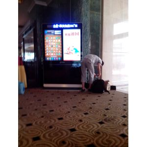 Double Screen 47Inch LCD Digital Signage Display High definition For Airport
