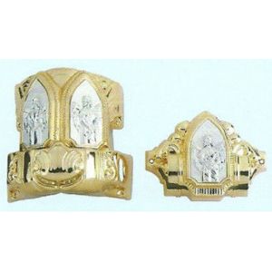 Cheap Plastic Coffin Handles Coffin Accessories In Gold Color , Long Life Time for sale