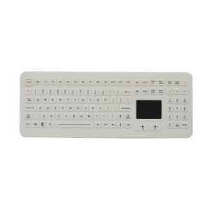 IP68 Desktop Waterproof Rubber Medical Grade Keyboards with Touchpad with USB