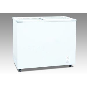 China Top Flat Catering Refrigeration Equipment Commercial Refrigerator With Glass Door on sale