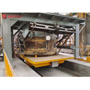 Curved Track Rail power Platform Transfer Trolley 2 Ton