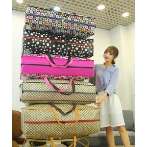 Gravure Printing Customized Shopping Bags With Zipper Closure Polypropylene