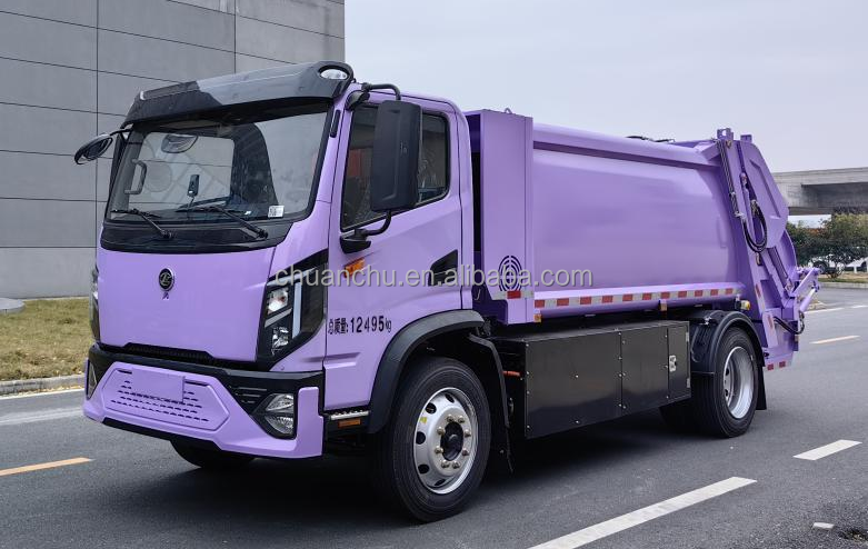 Pure Electric 8-Square Energy Compression Garbage Truck Meeting Customer Requirements for Eco-Friendly Waste Handling