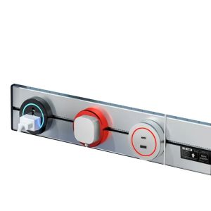 Universal Surge Protector Track Power Socket White Type A Plug 3 Outlet