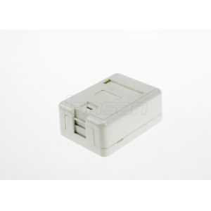 ABS Material Network Cable Assembly Tooless Type UTP 1 port surface mount box