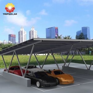 Natural 9kw Full Installation Solar Rack Aluminium Car Parking Structure System