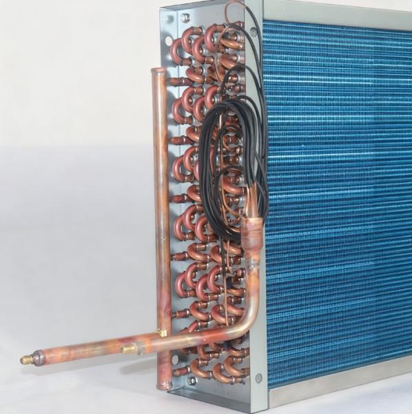 Quality Copper Vertical Finned Condenser for HVAC 20mm Tube wholesale