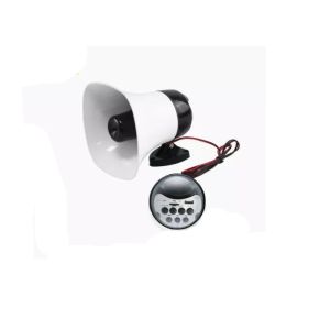 Alarm Function 20W Power Horn Speaker 12V With MP3 Player SD Card USB