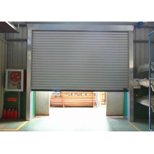 0 Degree C Galvanized Steel Security Door With Remote Control And Face