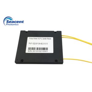 1X2 2.00mm PLC Splitter Module , Abs Plastic Splitter Good Channel Uniformity