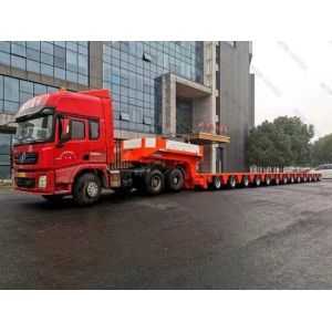Cheap 9 Line 18 Axle Hydraulic Steering Modular Trailer For Heavy Equipment Transport for sale
