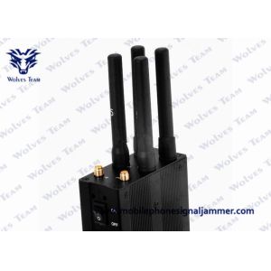 3G 4G Mobile Handheld Signal Jammer 250x75x34mm Dimension Easy Operation