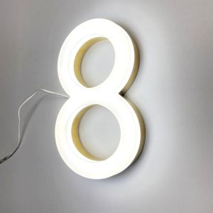 Windproof 3D Acrylic Front Lit Sign Board 50000 Hours Lifetime