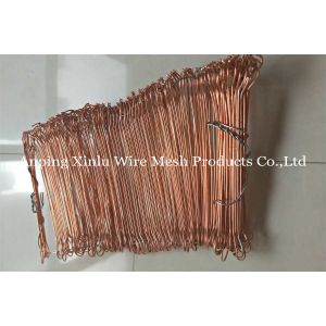 Copper Coated Twins Wire Double Loop Tie Wire 1.2mm Galvanized 4 Inch Length