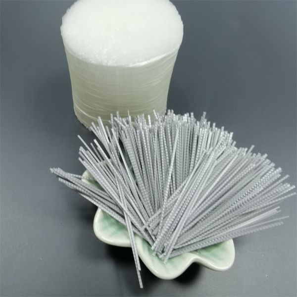 Quality Synthetic Macro Polypropylene Concrete PP Fiber For Screed grey wholesale