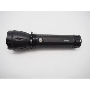 China BN-9989 Classic Black Rechargeable LED Flashlight Torch Light on sale