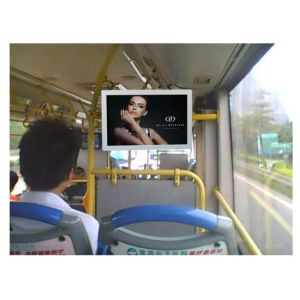 Metal 15.6 Inch Bus TV LCD LED Monitor For Advertising Video Signage Display 12V