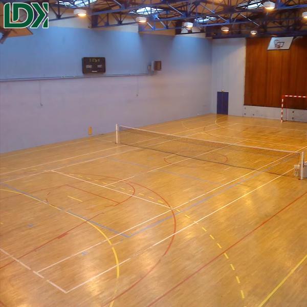 Factory Price OEM Wooden Athletic Flooring Tiles - Customizable Competition