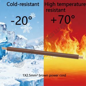 Power Cord 1*2.5mm² H07V-K CE CCC VDE RV Flame Retardant Insulation BC Bare