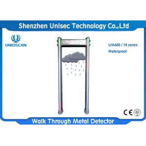 6 / 12 / 18 Zones Metal Detector Body Scanner Waterproof For Airport Safety