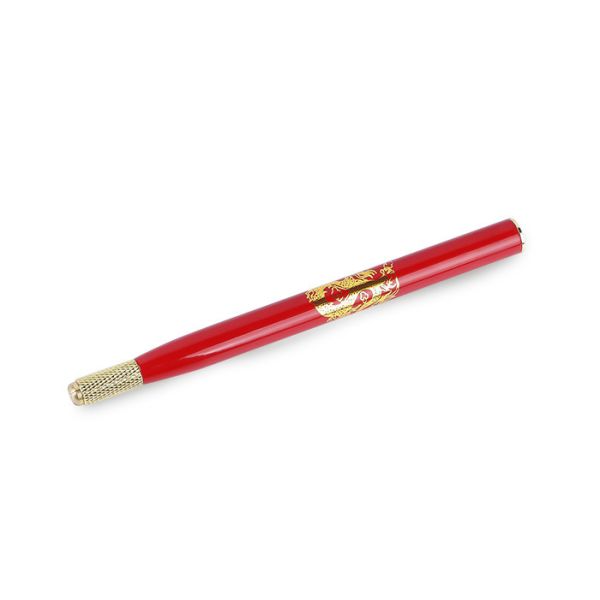 Red Dragon Oversized Head Eyebrow Embroidery Pen Multifunction Permanent Makeup
