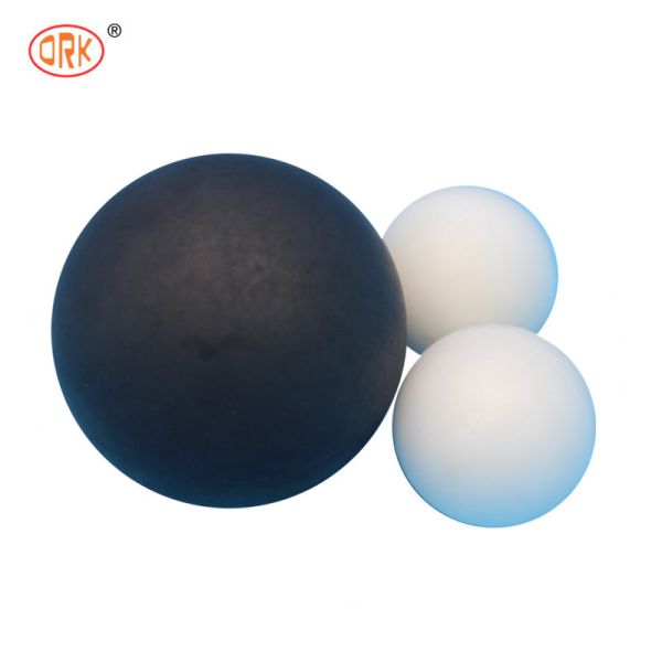 Customized Solid FKM Rubber Ball Eco Friendly Hole Hard Solid High Temperature