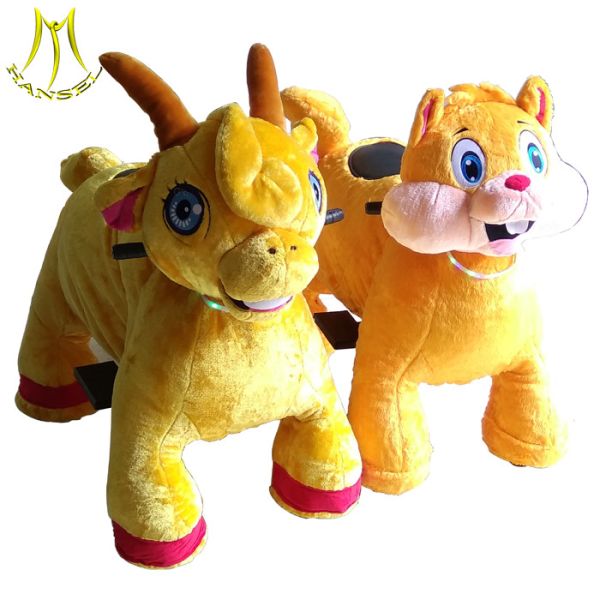 Hansel 2018 factory kiddie helicopter rides in coin operated animal scooter