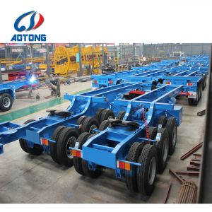 13000X2500X3090 mm Steel 3 Axles Bi-Train Tandem Semi Trailer for Container