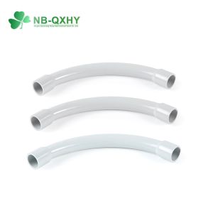 Grey 20mm 25mm Custom Sch80 Sch40 PVC Rigid Pipe Bend Adapters for Electrical
