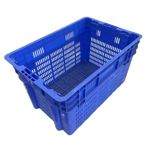 Quality Reusable 60x40 Plastic Moving Crate Nestable For Warehouse 2Kg wholesale