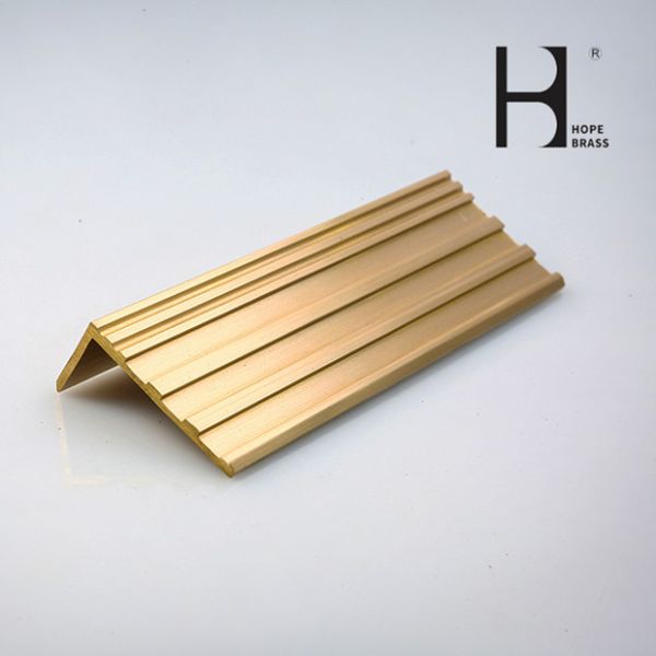 Quality Rustproof Metal Stair Edge Nosing , 2m Long Brass Stair Edging wholesale