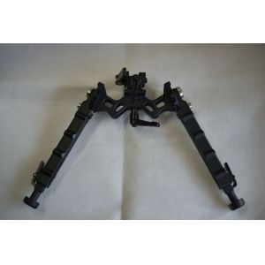 330g Outdoor Tactical Bipod Adjustable 5.5''-8.1'' Height 5 Slots for Versatilit