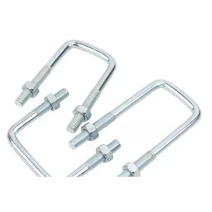China Grade 8.8 Class 12.9 Gavalnized Carbon Steel U shape metal bolt  with nut washer M18 M20 on sale