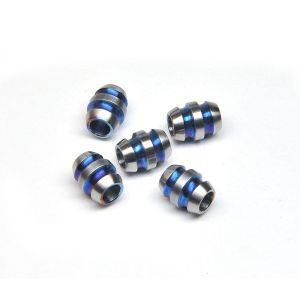 Durable Camping Gears Titanium Beads Pendant Laser Engraved Custom Logo