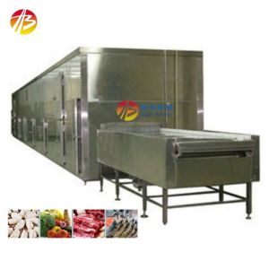 Food Plant Freezer Systems IQF Tunnel Freezer with 2000mm Belt Width and