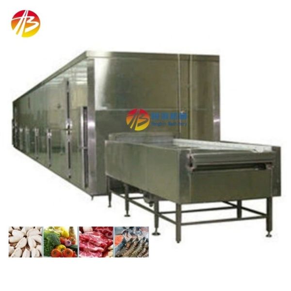 Food Plant Freezer Systems IQF Tunnel Freezer with 2000mm Belt Width and